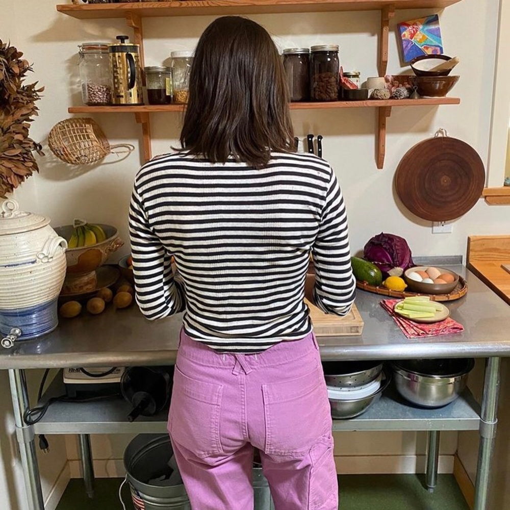 Gravel & Gold Painter Pants in Jacaranda